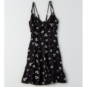 American Eagle Black Floral Dress - Size 12 - NWOT